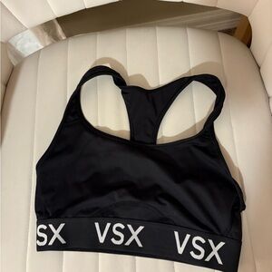 Victoria's Secret Black VSX Racerback Sports Bra